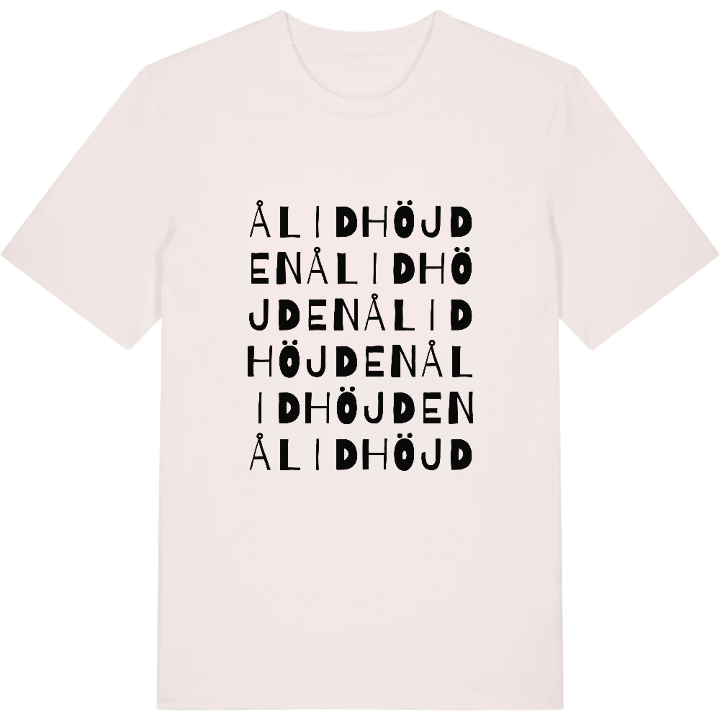Ålidhöjden ordlek t-shirt – t-shirt från PinShirt