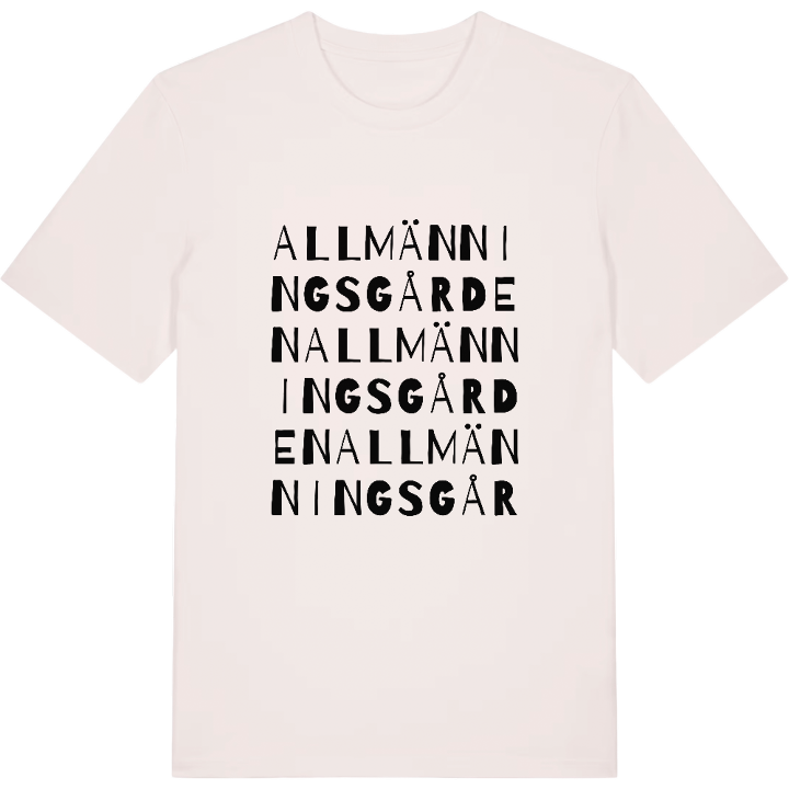 Allmänningsgården ordlek t-shirt – t-shirt från PinShirt