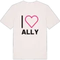 Jag älskar Ally t-shirt stort tryck