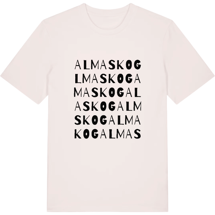 Almaskog ordlek t-shirt – t-shirt från PinShirt