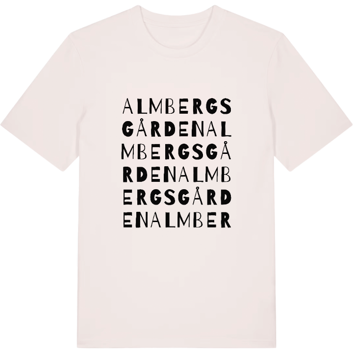 Almbergsgården ordlek t-shirt – t-shirt från PinShirt