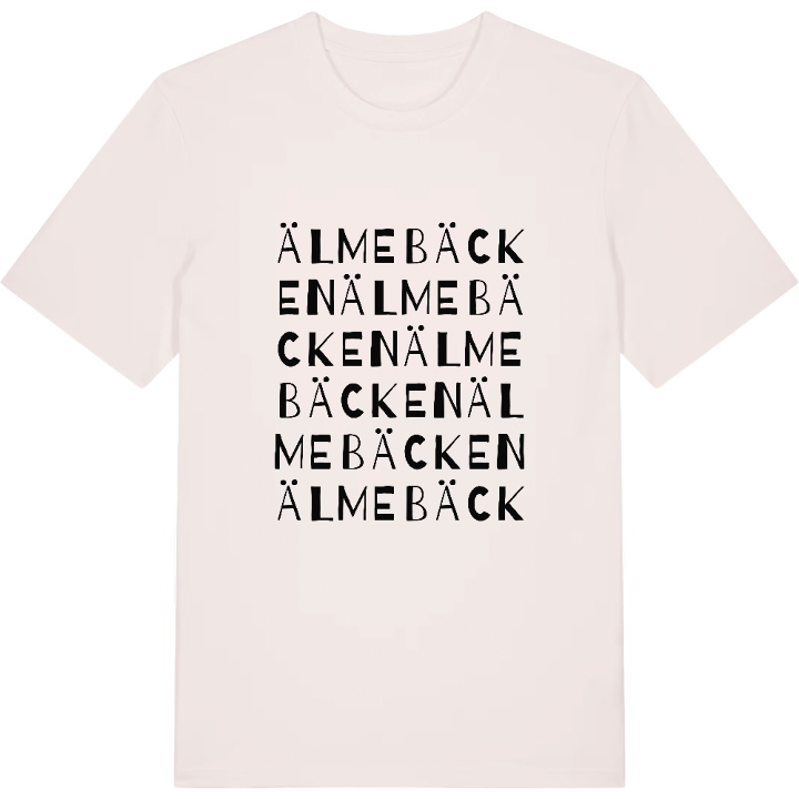 Älmebäcken ordlek t-shirt – t-shirt från PinShirt