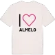 Jag älskar Almelo t-shirt stort tryck