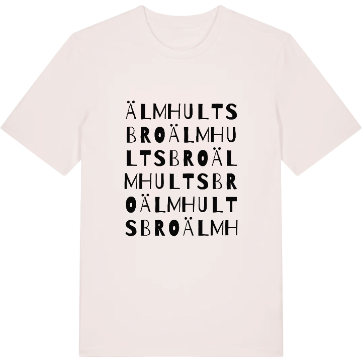 Älmhultsbro ordlek t-shirt – t-shirt från PinShirt