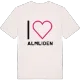Jag älskar Almliden t-shirt stort tryck