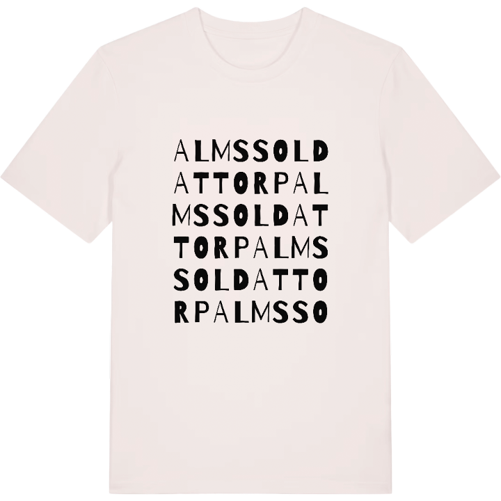 Alms soldattorp ordlek t-shirt – t-shirt från PinShirt