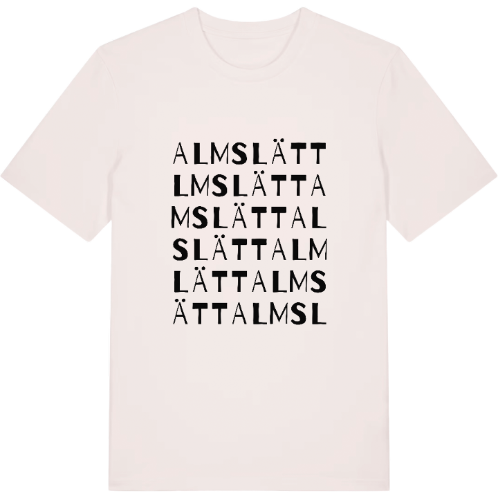 Almslätt ordlek t-shirt – t-shirt från PinShirt