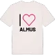 Jag älskar Almus t-shirt stort tryck