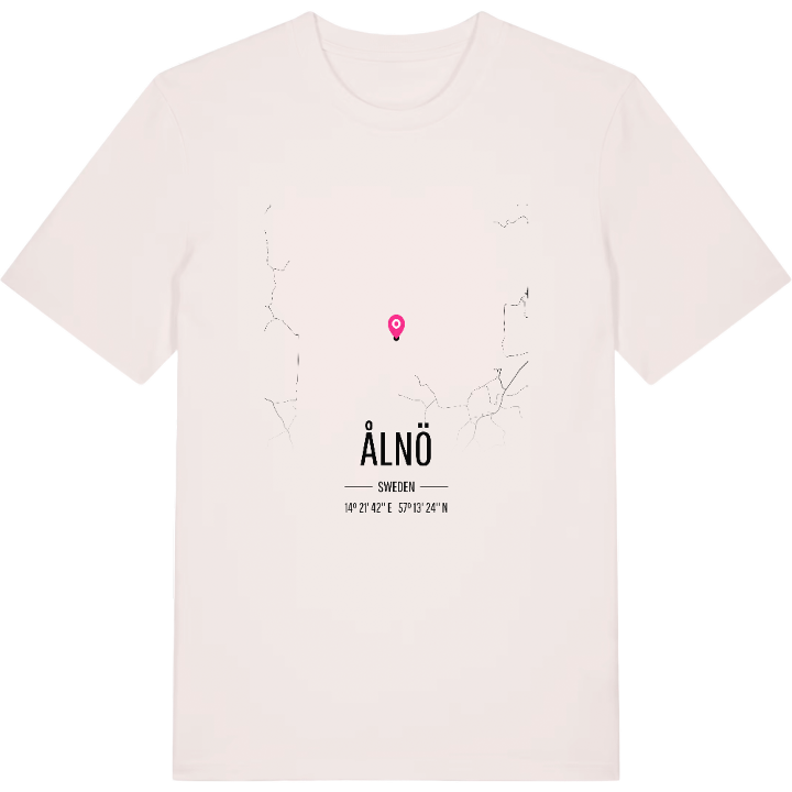 Ålnö karta t-shirt – t-shirt från PinShirt