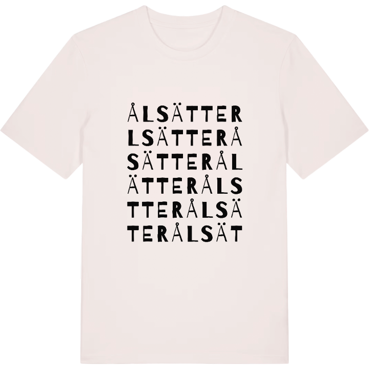 Ålsätter ordlek t-shirt – t-shirt från PinShirt