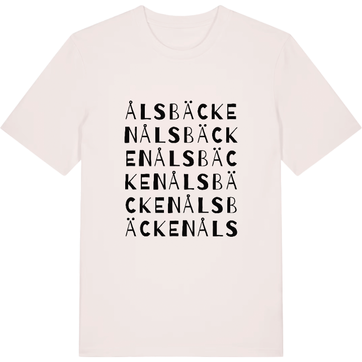 Ålsbäcken ordlek t-shirt – t-shirt från PinShirt