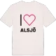 Jag älskar Alsjö t-shirt stort tryck