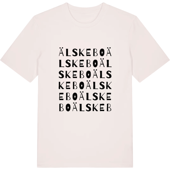 Älskebo ordlek t-shirt – t-shirt från PinShirt