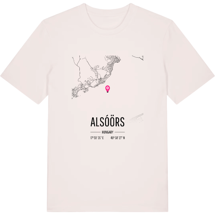 Alsóörs karta t-shirt – t-shirt från PinShirt