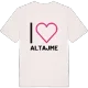 Jag älskar Altajme t-shirt stort tryck