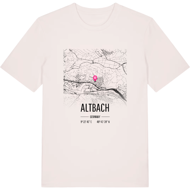 Altbach karta t-shirt – t-shirt från PinShirt
