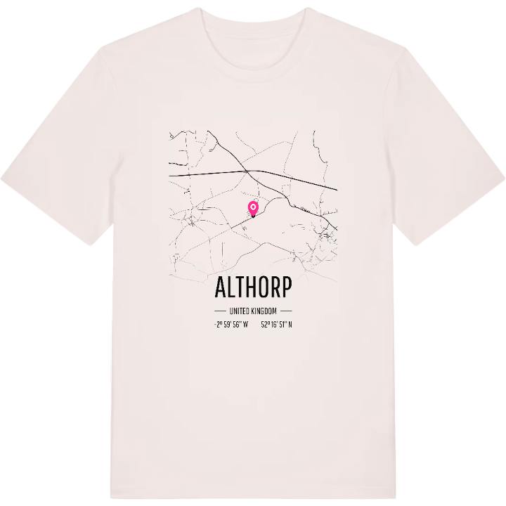 Althorp karta t-shirt – t-shirt från PinShirt