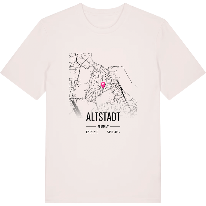Altstadt karta t-shirt – t-shirt från PinShirt