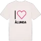 Jag älskar Ålunda t-shirt stort tryck