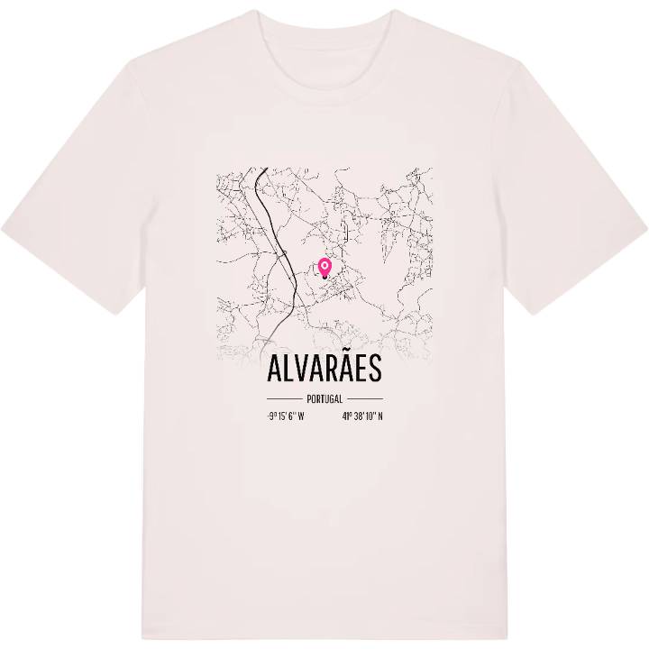 Alvarães karta t-shirt – t-shirt från PinShirt