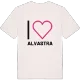 Jag älskar Alvastra t-shirt stort tryck