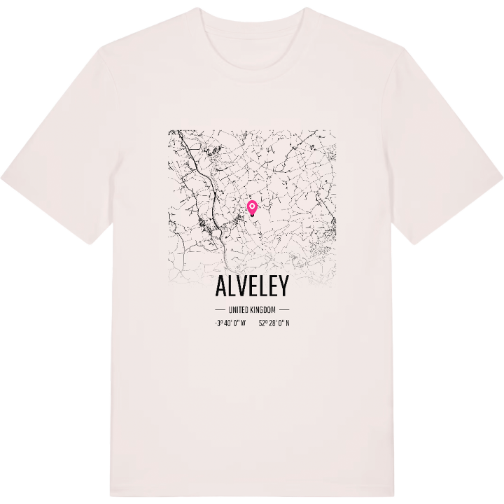 Alveley karta t-shirt – t-shirt från PinShirt