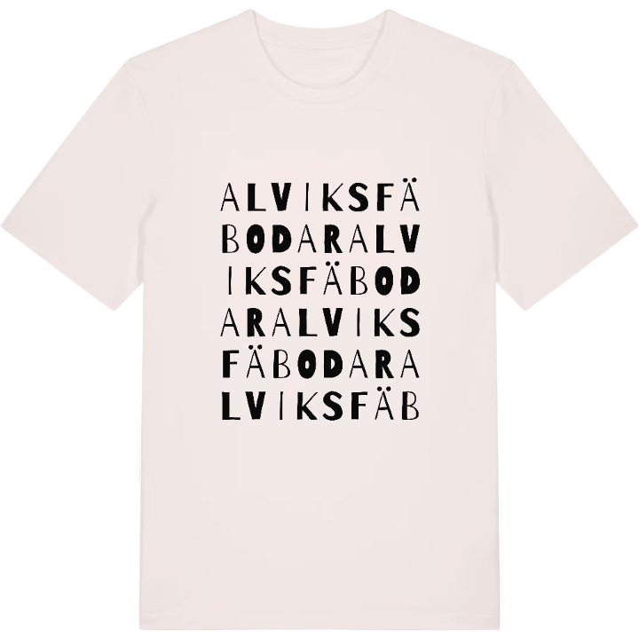 Alviks fäbodar ordlek t-shirt – t-shirt från PinShirt