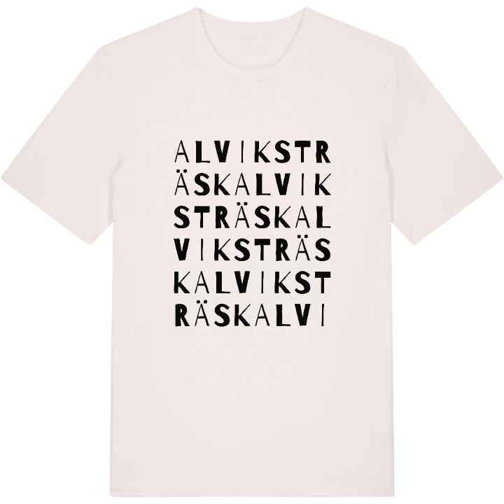 Alviksträsk ordlek t-shirt – t-shirt från PinShirt