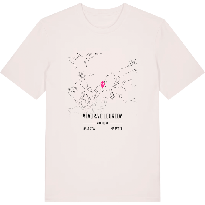 Alvora e Loureda karta t-shirt – t-shirt från PinShirt
