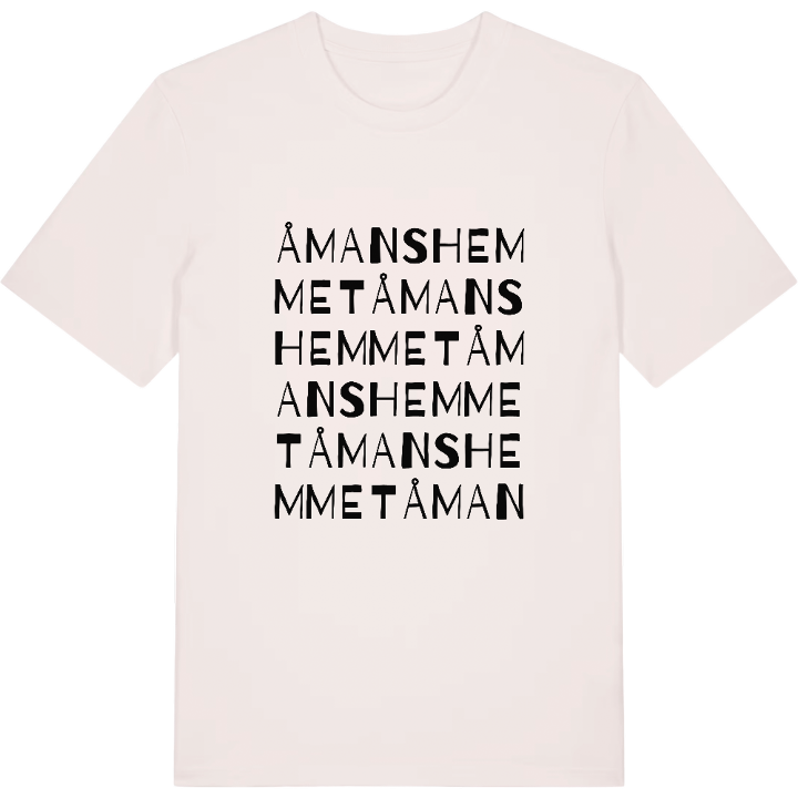 Åmanshemmet ordlek t-shirt – t-shirt från PinShirt