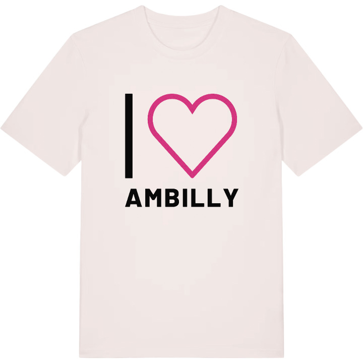 Jag älskar Ambilly t-shirt stort tryck – t-shirt från PinShirt