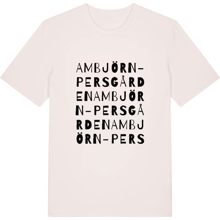 Ambjörn-Persgården ordlek t-shirt – t-shirt från PinShirt