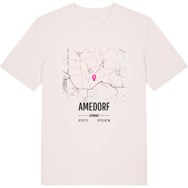 Amedorf karta t-shirt – t-shirt från PinShirt