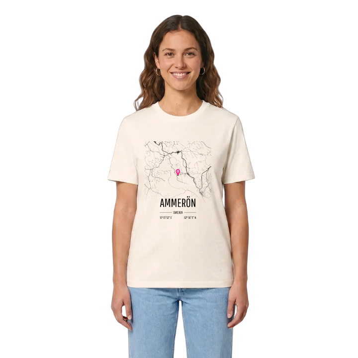 Ammerön karta t-shirt – t-shirt från PinShirt
