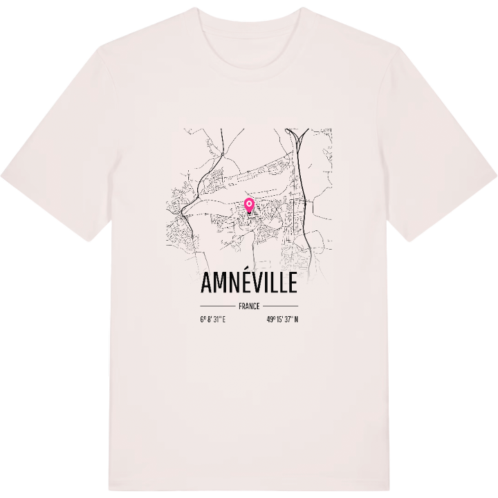 Amnéville karta t-shirt – t-shirt från PinShirt
