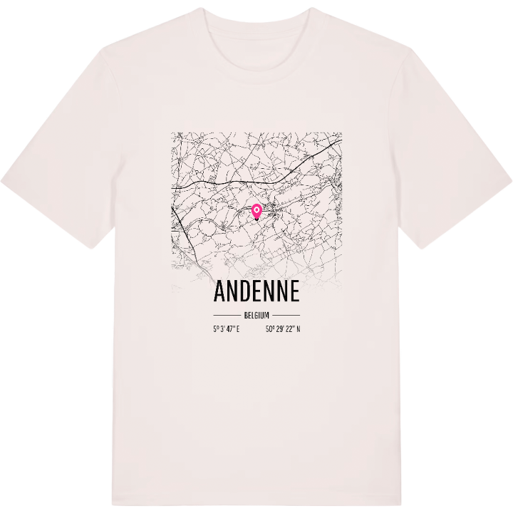 Andenne karta t-shirt – t-shirt från PinShirt