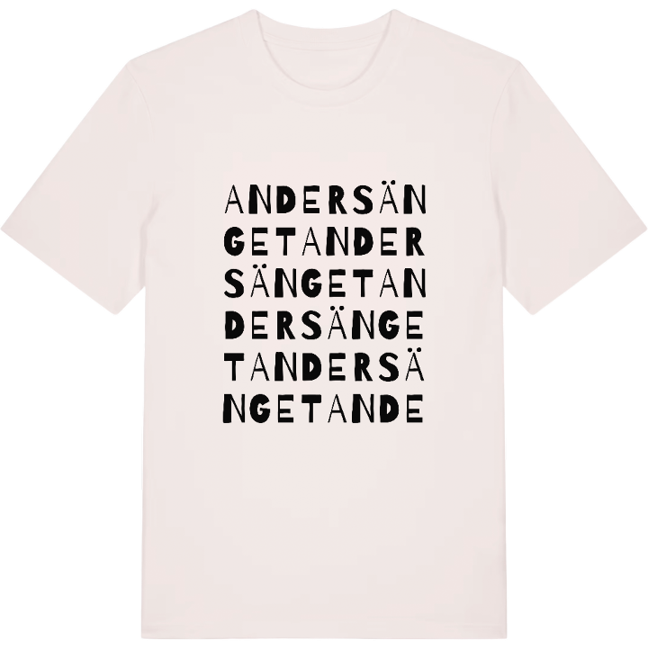 Andersänget ordlek t-shirt – t-shirt från PinShirt