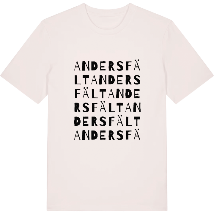 Andersfält ordlek t-shirt – t-shirt från PinShirt