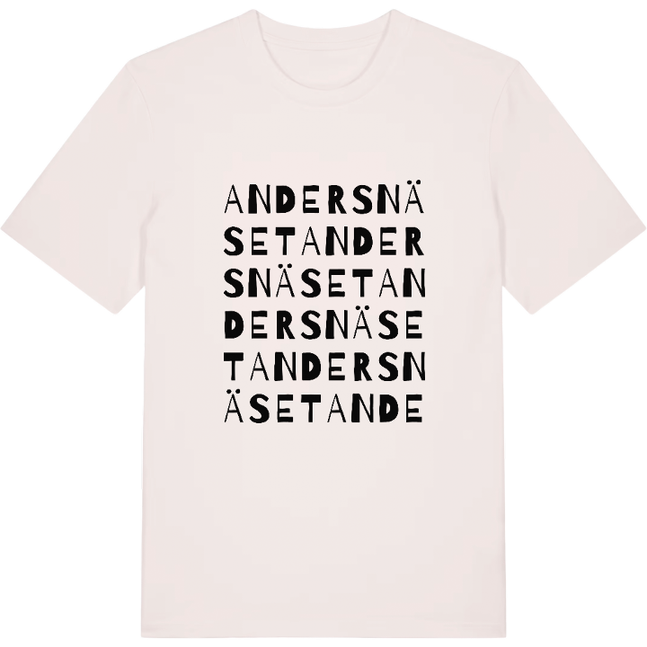 Andersnäset ordlek t-shirt – t-shirt från PinShirt