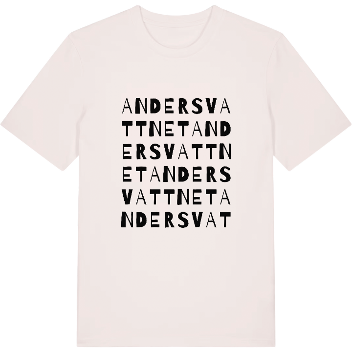 Andersvattnet ordlek t-shirt – t-shirt från PinShirt
