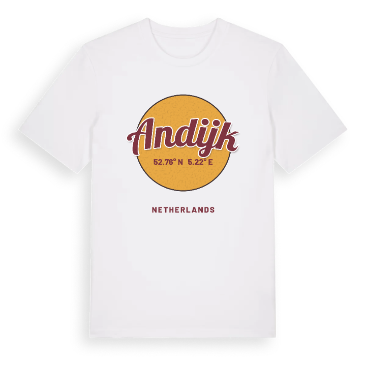 Andijk cirkel t-shirt – t-shirt från PinShirt