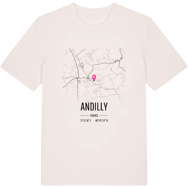 Andilly karta t-shirt – t-shirt från PinShirt
