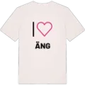 Jag älskar Äng t-shirt stort tryck