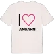 Jag älskar Angarn t-shirt stort tryck