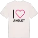 Jag älskar Anglet t-shirt stort tryck