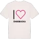 Jag älskar Ängsbacka t-shirt stort tryck