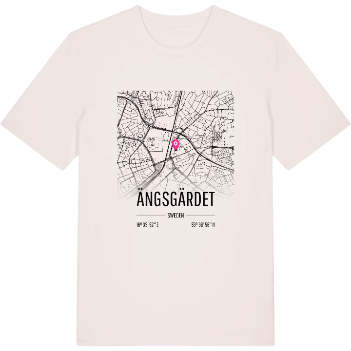Ängsgärdet karta t-shirt – t-shirt från PinShirt