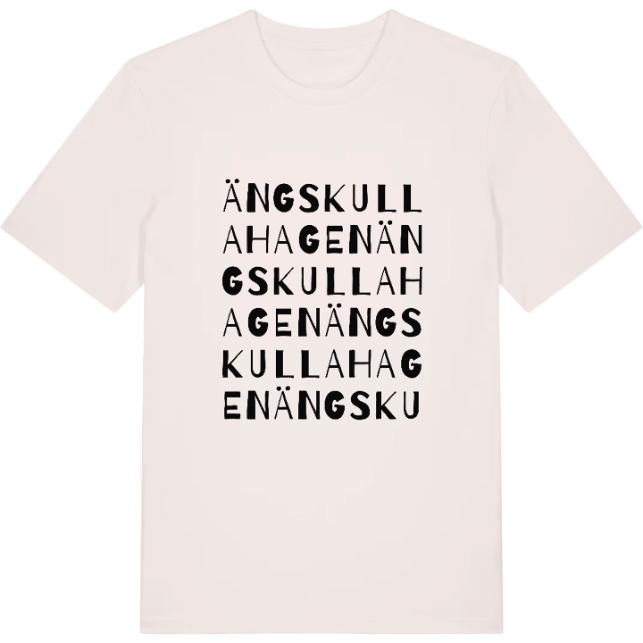 Ängskullahagen ordlek t-shirt – t-shirt från PinShirt