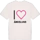 Jag älskar Ängslund t-shirt stort tryck