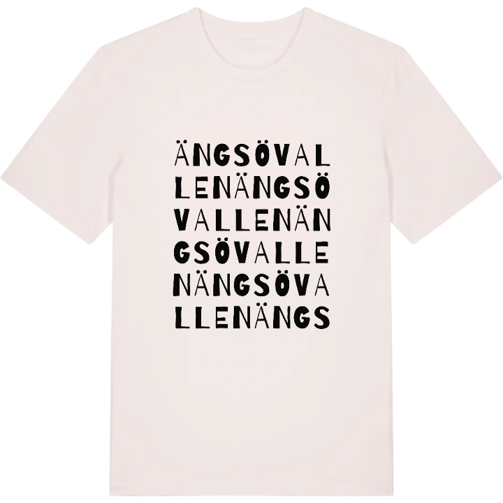 Ängsövallen ordlek t-shirt – t-shirt från PinShirt
